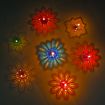 Picture of 12 Designer Transparent Diya  3D Reflection Diya Combo Special Reusable   Deepawali Oil Lamps for Pooja Puja