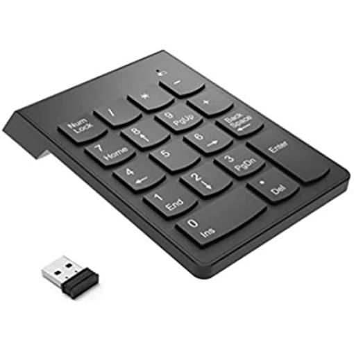 Picture of Mini Numbric Keyboard  mini keyborad mini nambric keyborad Slim Mini Number Pad Digital Keyboard 18 Keys Numpad for iMac/Mac USB Number Pad Numeric Keypad USB 2.0 Wired numpad Laptop Tablet Desktop PC Computer