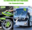 Picture of Car Wash Brush Mop Kit with Long Handle 2 in 1 Chenille Microfiber Sponge Mitt Cleaning Detailing Duster for Washing Car 2 IN 1 CAR CLEANING BRUSH