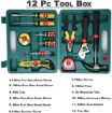 Picture of 12 pcs Tools kit 12 in 1 Pcs for Car and Bike Repairing Tool Kit with Hammer Wrench
