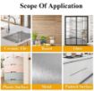 Picture of Kitchen Oil Proof Aluminum Foil Stickers Self-Adhesive Wall Sticker Waterproof Anti-Mold and Heat Resistant Kitchen Backsplash Wallpaper