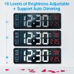 Picture of Large Digital Wall Clock Digital Wall Clock Large Display Clock  Automatic Brightness Digital Silent Clock