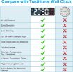 Picture of Large Digital Wall Clock Digital Wall Clock Large Display Clock  Automatic Brightness Digital Silent Clock