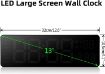 Picture of Large Digital Wall Clock Digital Wall Clock Large Display Clock  Automatic Brightness Digital Silent Clock