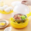 Picture of Single Layer Egg Boiler Steamer Cooker with Handle and Capacity of 7 Eggs Egg Boiling Non-Stick Steamer and Egg Frying Pan Machine