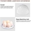 Picture of Single Layer Egg Boiler Steamer Cooker with Handle and Capacity of 7 Eggs Egg Boiling Non-Stick Steamer and Egg Frying Pan Machine