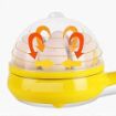 Picture of Single Layer Egg Boiler Steamer Cooker with Handle and Capacity of 7 Eggs Egg Boiling Non-Stick Steamer and Egg Frying Pan Machine