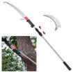 Picture of Telescopic Manual Pruning Saw Stainless Steel Pole Saw ss pole saw with Curved Hooked Blade SS POLE SAW
