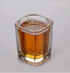 Picture of Squre Shot Glass 6 pis set Cocktail Glass square short glass Fashion Shot Glass Heavy Base Tequila Shot Glass Whisky Brandy Vodka glass Clear Shot Glass Whiskey and Liqueurs glass Bottom Shape Glass