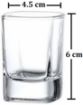 Picture of Squre Shot Glass 6 pis set Cocktail Glass square short glass Fashion Shot Glass Heavy Base Tequila Shot Glass Whisky Brandy Vodka glass Clear Shot Glass Whiskey and Liqueurs glass Bottom Shape Glass
