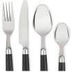 Picture of Spoon Stand with Spoon Set for Dining Table with -24 Piece Stainless Steel with Plastic Cutlery Set- Dinner Spoons Dinner Knives Tea Spoons Dinner Forks