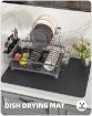 Picture of Dish Drying mat (30*40 cm) 40*30 mat  Water Absorbent mat Microfiber Dish Drying Mat