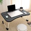 Picture of Foldable Wooden Laptop Desk for Bed  Foldable Bed Study Table  Foldable Laptop Stand for Working  Laptop Table Foldable Adjustable