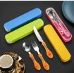 Picture of Cutlery Set  Cutlery Set with Carry Case 3-Piece (Spoon, Fork, Knife) 3 PCS SPOON SET WITH CASE