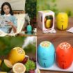 Picture of Cool Mist Humidifier,Mini USB Lemon Humidifier Air Purifier Portable Led Light for Home Office Car Orange