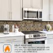 Picture of Hexagon Metal Tiles Hexagon Peel and Stick Backsplash Tile Metal Gold Self Adhesive Metal Mosaic Tiles