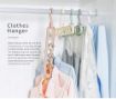 Picture of SPACE SAVER HANGER FOLDING HANGER FOLDABLE HANGER CLOTHE HANGER CLOTHES HANGER
