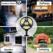 Picture of New Design UFO Solar Street Light Remote Control  Wireless Motion Sensor Round Solar Wall Light For Outdoor