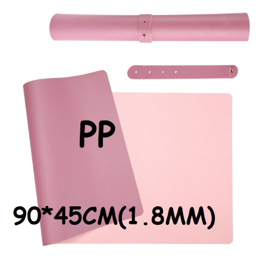 Picture of Desk Pad Desk Protector Mat Dual Side PU Leather Desk Mat Large Mouse Pad Writing Mat Waterproof Desk Cover Organizers Office Home Table Gaming Decor