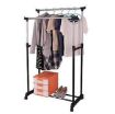 Picture of Stainless Steel Portable Double Pole Telescoplc Clothes Rack Foldable Single Clothes and Garment Hanging Rack CLOTH RACK