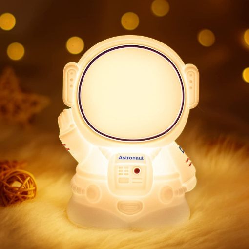 Picture of ASTRONuT NIGHT LAMP ASTONAUT NIGHT LAMPNight Lamp Silicone Cute Astronaut Table Lamp