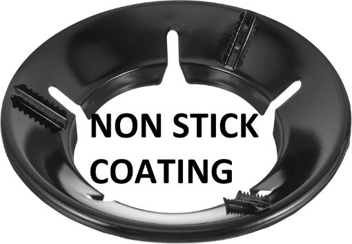 Picture of Non Stick Coating Gas Saver Ring  Black Gas Stove Burner Stand Gas Chula Burner Gas Saver Jali Ring Fire & Windproof Energy Saving