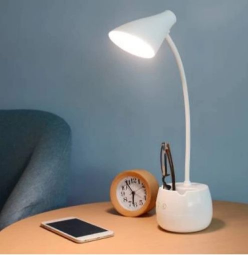 Picture of table lamp Desk lights table reading lamp and flexible light LED table office light eye protection table light and battens Reading Dimmer lights for bedroom rechargeable desk lights for office Table Lamp for Study Reading lamp 360 degree rotation