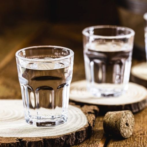 Picture of TEA GLASS TAPRI TEA GLASS  Mini Glass Cups for Liqueur Double Side Cordial Glasses