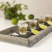 Picture of TEA GLASS TAPRI TEA GLASS  Mini Glass Cups for Liqueur Double Side Cordial Glasses