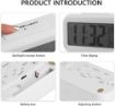 Picture of Mirror Finish Digital Clock  Digital Smart Alarm Clock  Plastic Digital Smart Backlight LCD Display