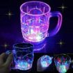 Picture of Led Lighting Glass Mug  Inductive Rainbow Color Disco Led 7 Color Changing Liquid Activated Lights Multi Purpose Use Cup Glass Plastic Mug