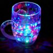 Picture of Led Lighting Glass Mug  Inductive Rainbow Color Disco Led 7 Color Changing Liquid Activated Lights Multi Purpose Use Cup Glass Plastic Mug