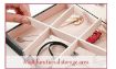 Picture of JEWELLERY BOX WITH SLIDING DRAWER Leather Multi-layer Jewelry Box Makeup Organizer Case Earrings Ring Stud Jewelry Storage Display Case Box