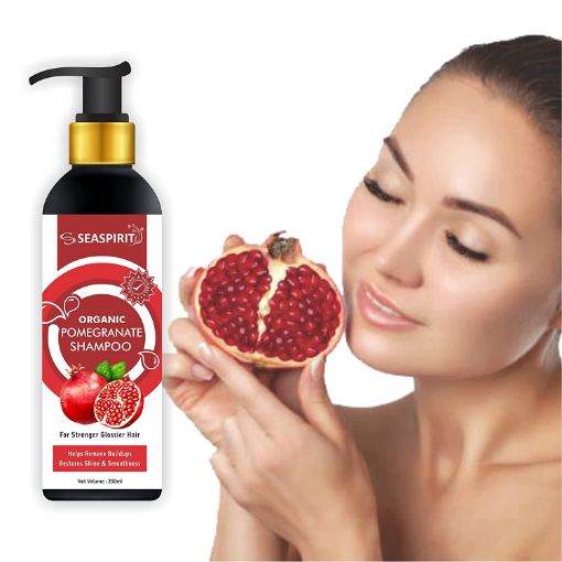 Picture of Organic Pomegranate Shampoo For Dry, Damaged and Brittle Hair Hair Problem Controller