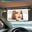 Picture of Car Vanity Mirror With Lights  Makeup Mirror with 3 Light Modes Car Mirror Dimmable Touch Control Travel Makeup Mirror