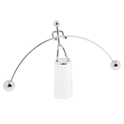 Picture of MINI BALANCING TOY Weightlifter Mold Desk Decor Metal Craft Perpetual Balance Art Education Mini Steel Balance Toy, Decoration Pendulum Newton Cradle Balance Ball Tumbler Desk Toy Metal Man Home Home Decoration Crafts