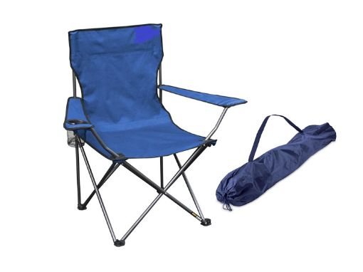 Picture of Folding Camping Chair Portable Fishing Beach Outdoor Chair Foldable Camping Chair with Cover