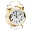 Picture of Glossy Metal Table Alarm Clock win Bell Golden Table Alarm Clock  Alarm Clocks for Heavy Sleepers Kids Bedroom Alarm Clocks