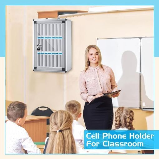 Picture of Cell Phone Storage Locker Mobile Phone Box with 24 Slots  Mobile Phone Cabinet,