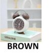 Picture of MATT BELL ALARM CLOCK (BROWN)  ALARM CLOCK  Bell Alarm Clock
