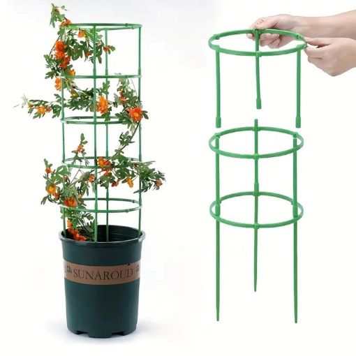 Picture of Plant Supporter Device Plastic Plant Cage Holder Pot Climbing Trellis