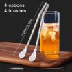 Picture of Tea Straw Drinking Straw Spoon Tea Filter Tea Straws Gourd Washable