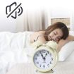 Picture of cream clock twin bell clock Alarm Clock small clock Matt Clock