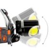 Picture of head lamp Rechargeable Torch Flashlight Long Distance Beam Range Aircraft Aluminum Body with Ultra Bright LED Light