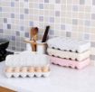 Picture of 18 Grids Egg Egg Storage Box with Lid Egg Preservation Box Buckle Design Egg Storage Box Freestanding Egg Tray Suitable for Home