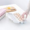 Picture of 18 Grids Egg Egg Storage Box with Lid Egg Preservation Box Buckle Design Egg Storage Box Freestanding Egg Tray Suitable for Home