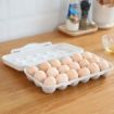 Picture of 18 Grids Egg Egg Storage Box with Lid Egg Preservation Box Buckle Design Egg Storage Box Freestanding Egg Tray Suitable for Home