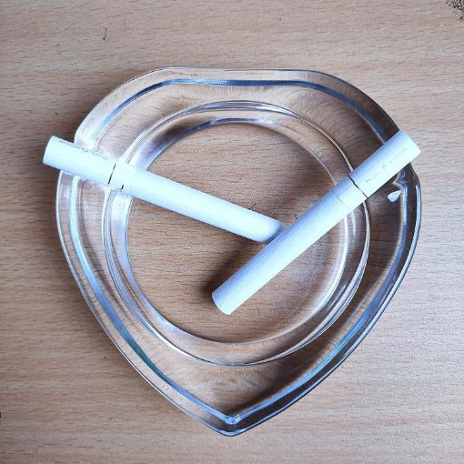 Picture of Glass Ashtray for Home Office Ashtray for Cigarette Stylish Ash Trays for Smoking for Home
