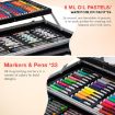 Picture of 145 Color Kit 145 pcs Big Coloring Suitcase Kit  Coloring Suitcase Kit