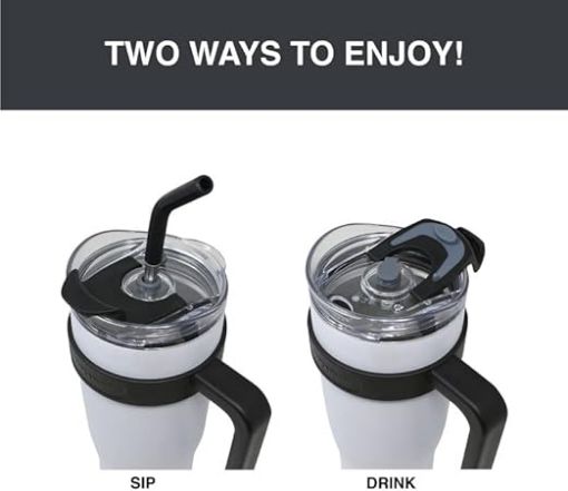 Picture of SS WATER BOTTLE WITH HANDLE Stainless Steel Insulated Water BottleTravel Mug Cup  Double Wall Vacuum Reusable Stainless Steel Insulated Water Bottle